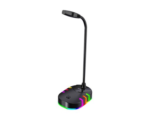 Microphone de jeu Omnidirectionnel , USB, Lumière RGB (XMC-02)